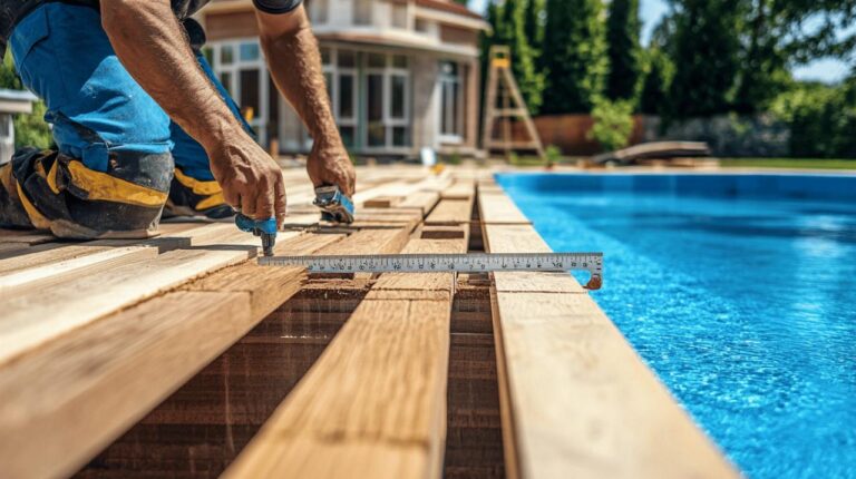 Comment construire une margelle de piscine en bois : guide des essences adaptees