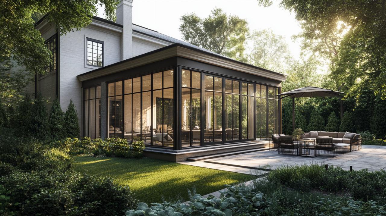 Les vitrages haute performance pour transformer son préau en véranda lumineuse